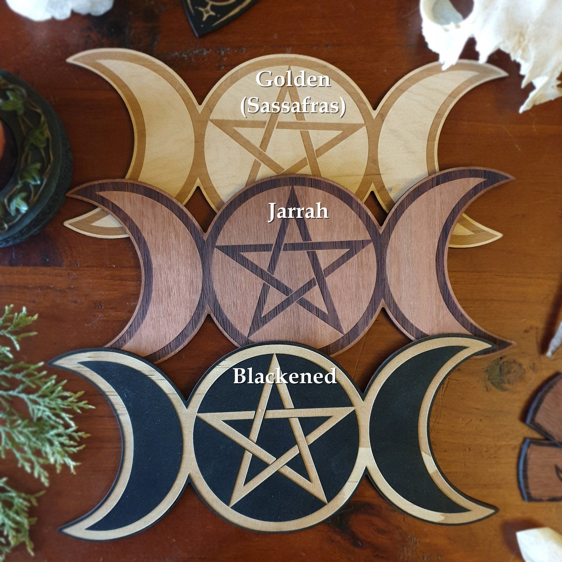 Celestial Moth Wheel of the Year // Pagan Witch Calendar Board // Celtic Sabbat Board