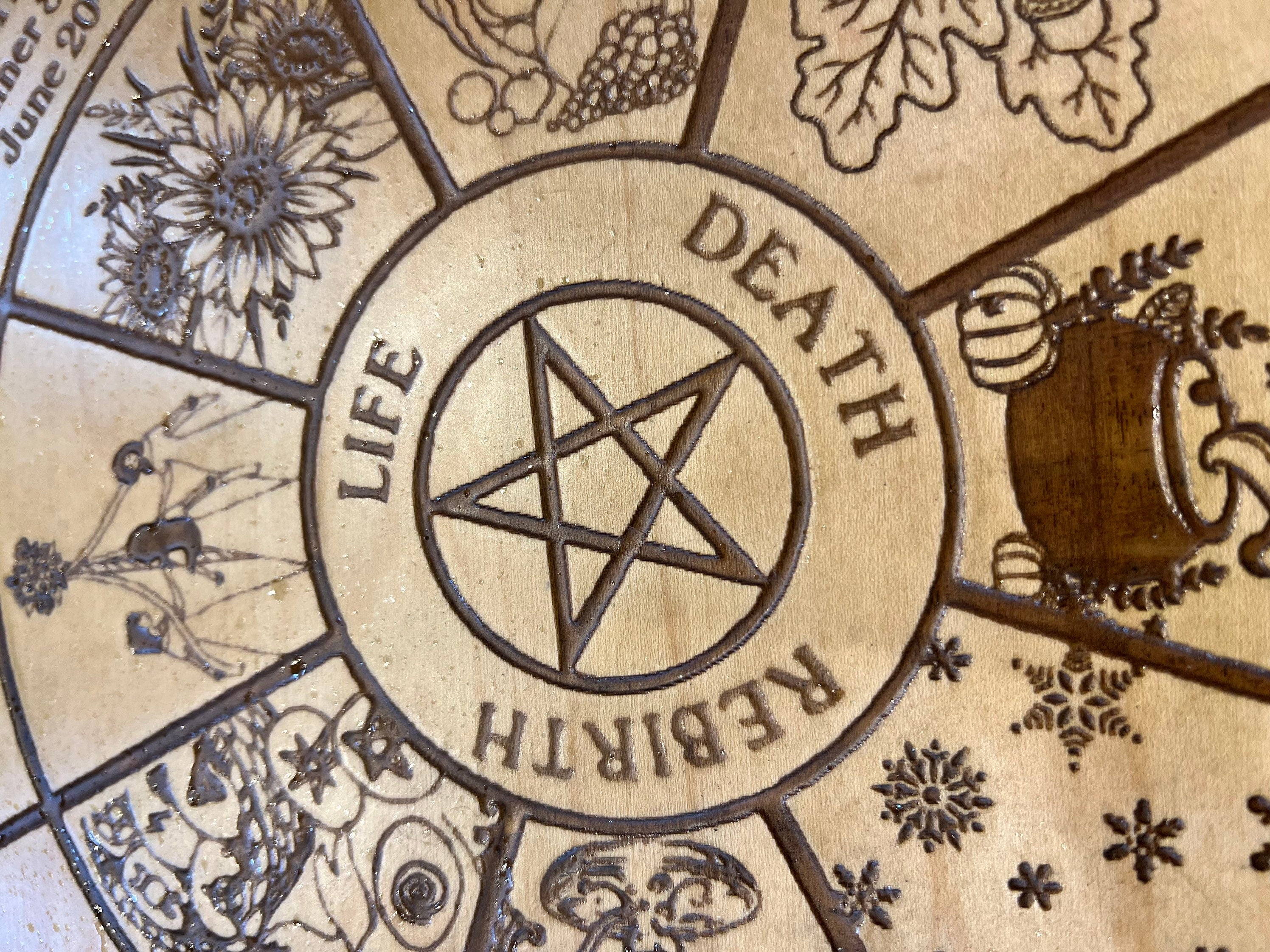 Custom Wheel of The Year - Sabbat - Wheel Of The Year - Pagan Calendar - Calendar - Witchy - Pagan - Druid - Yule - Beltane - Samhain
