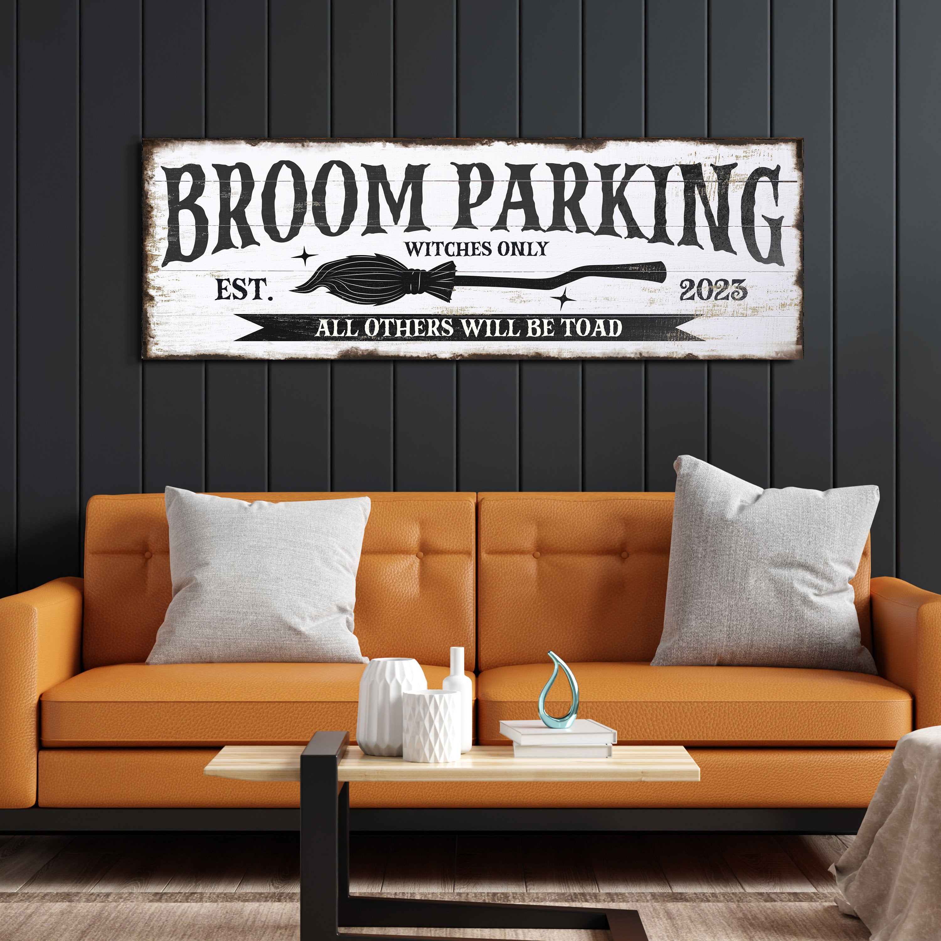Custom Broom Parking Sign
