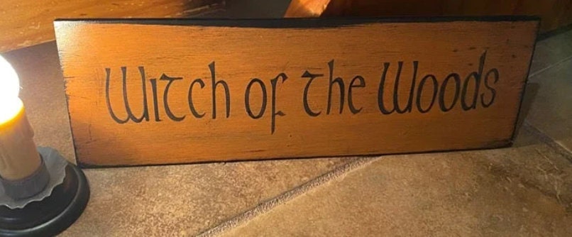 Primitive Witch of the Woods Witches front door