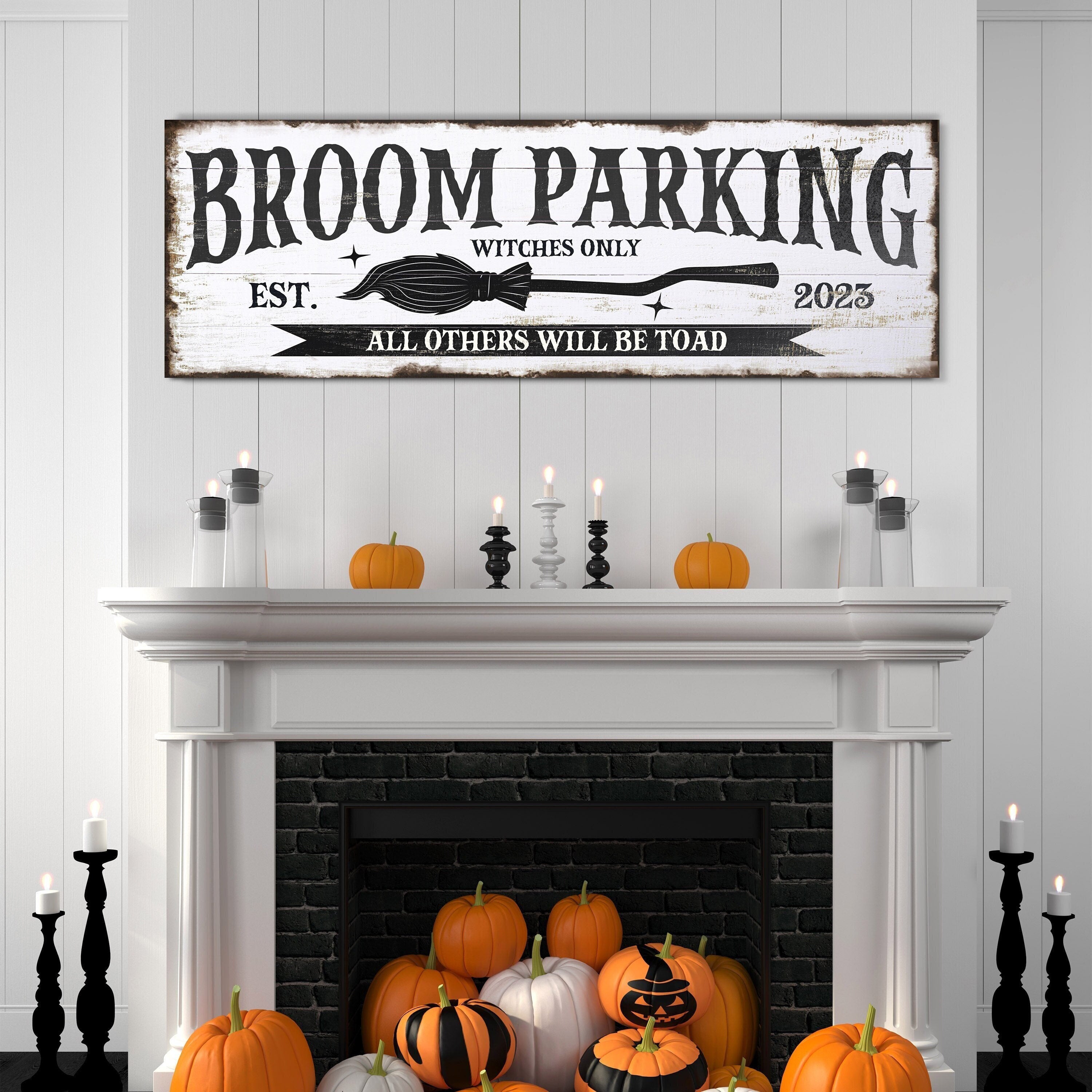 Custom Broom Parking Sign