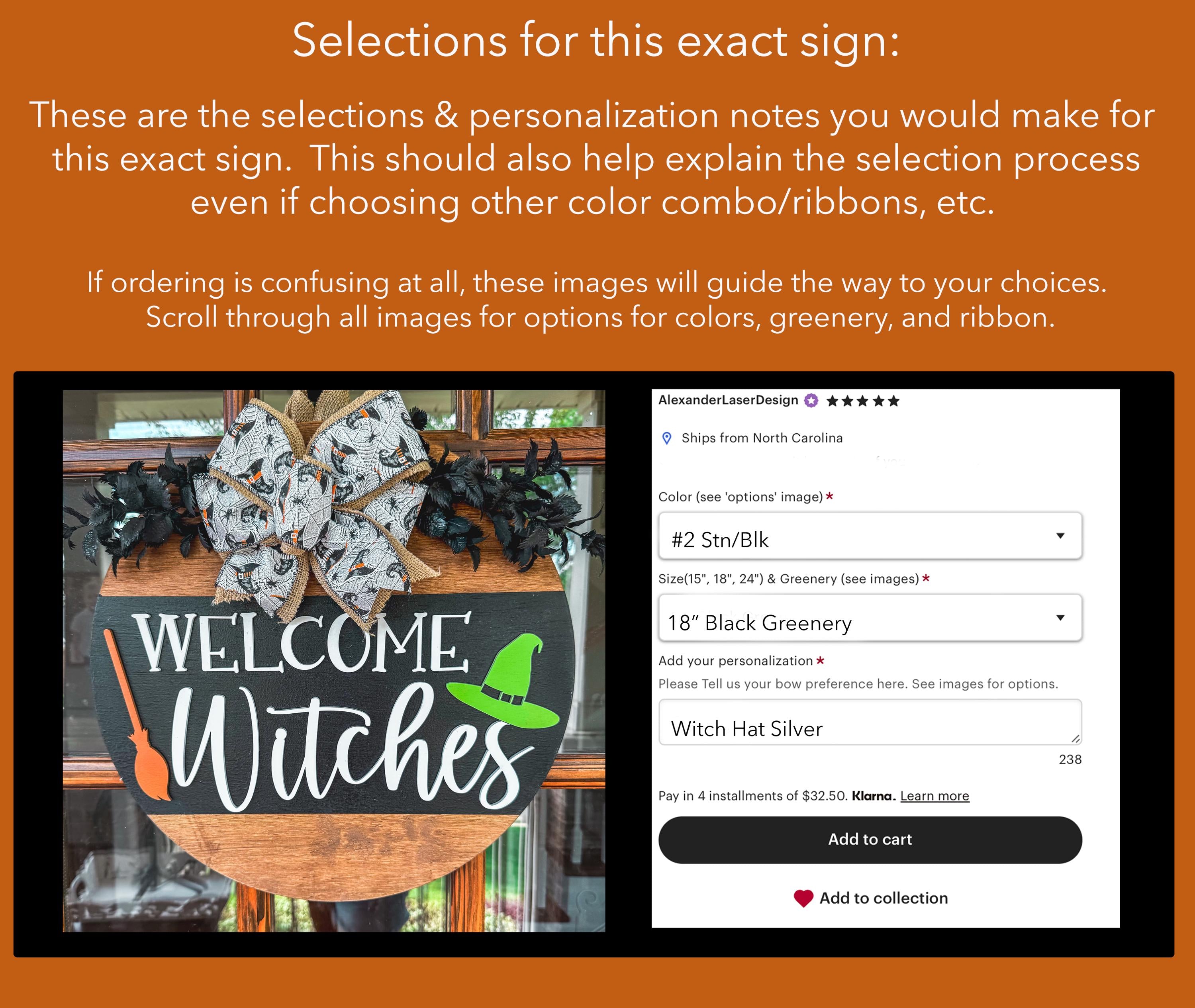 Welcome Halloween Wooden Door Hanger