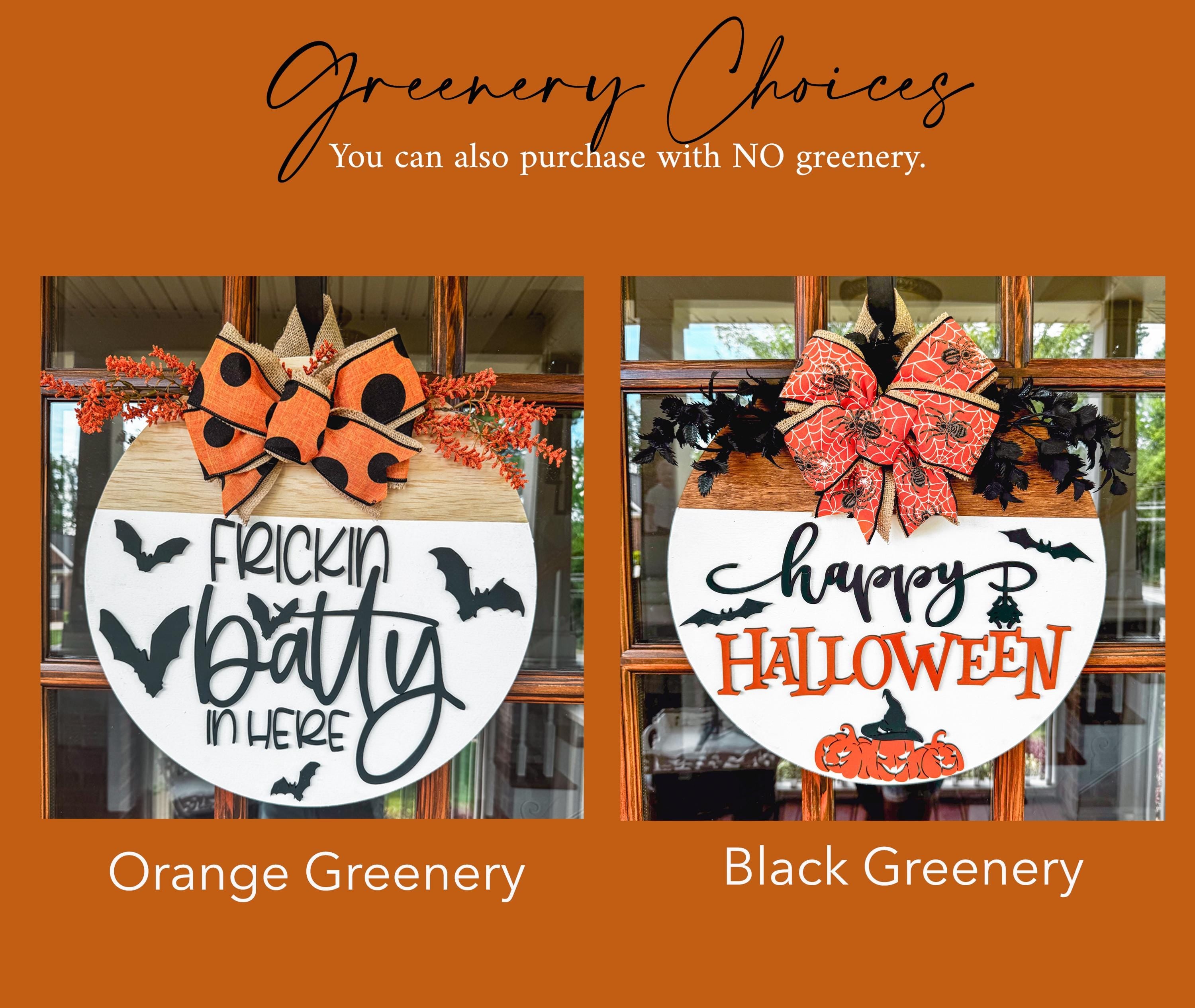 Welcome Halloween Wooden Door Hanger