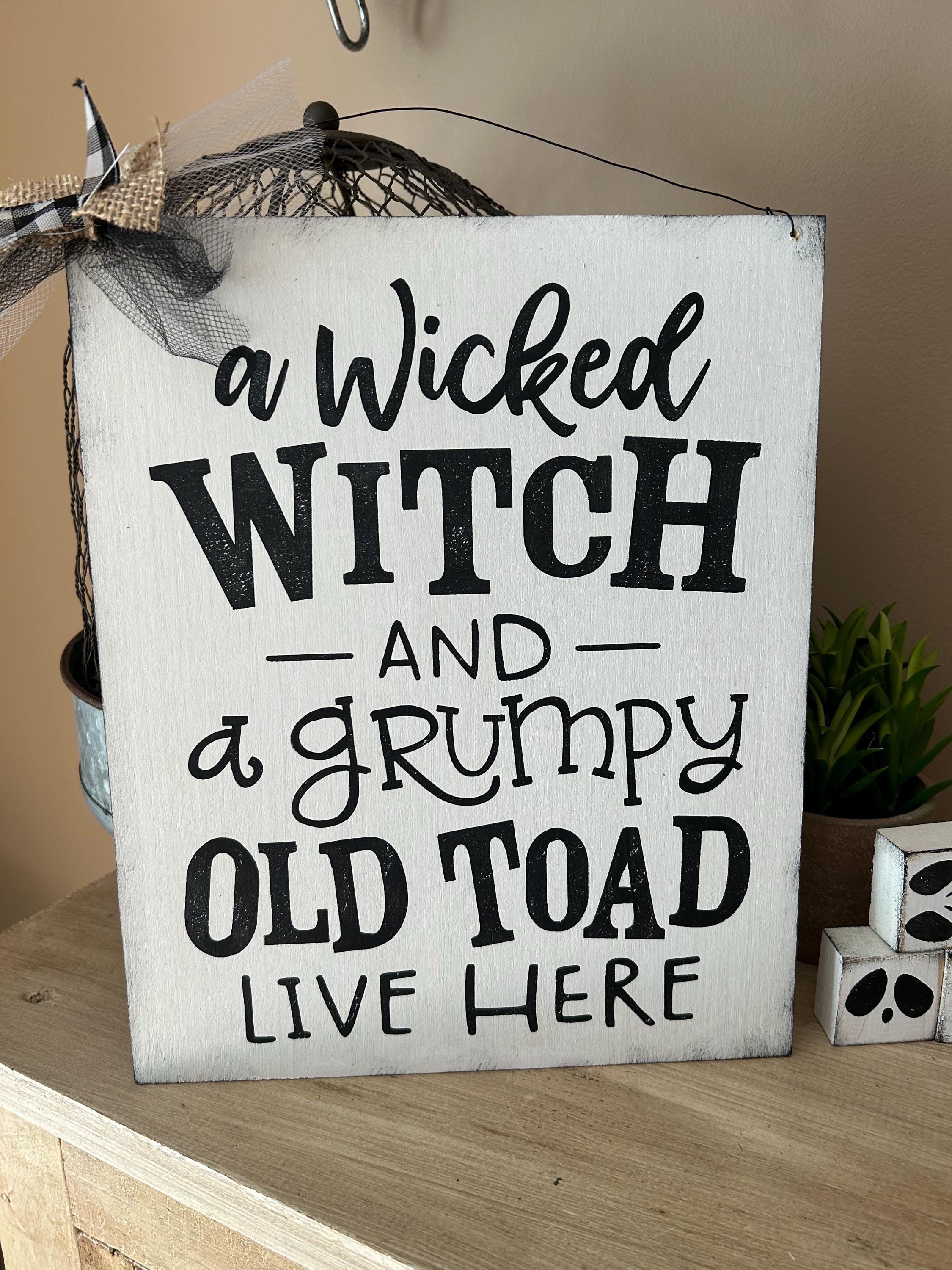 Halloween fall home decorations hanging wooden sign decor