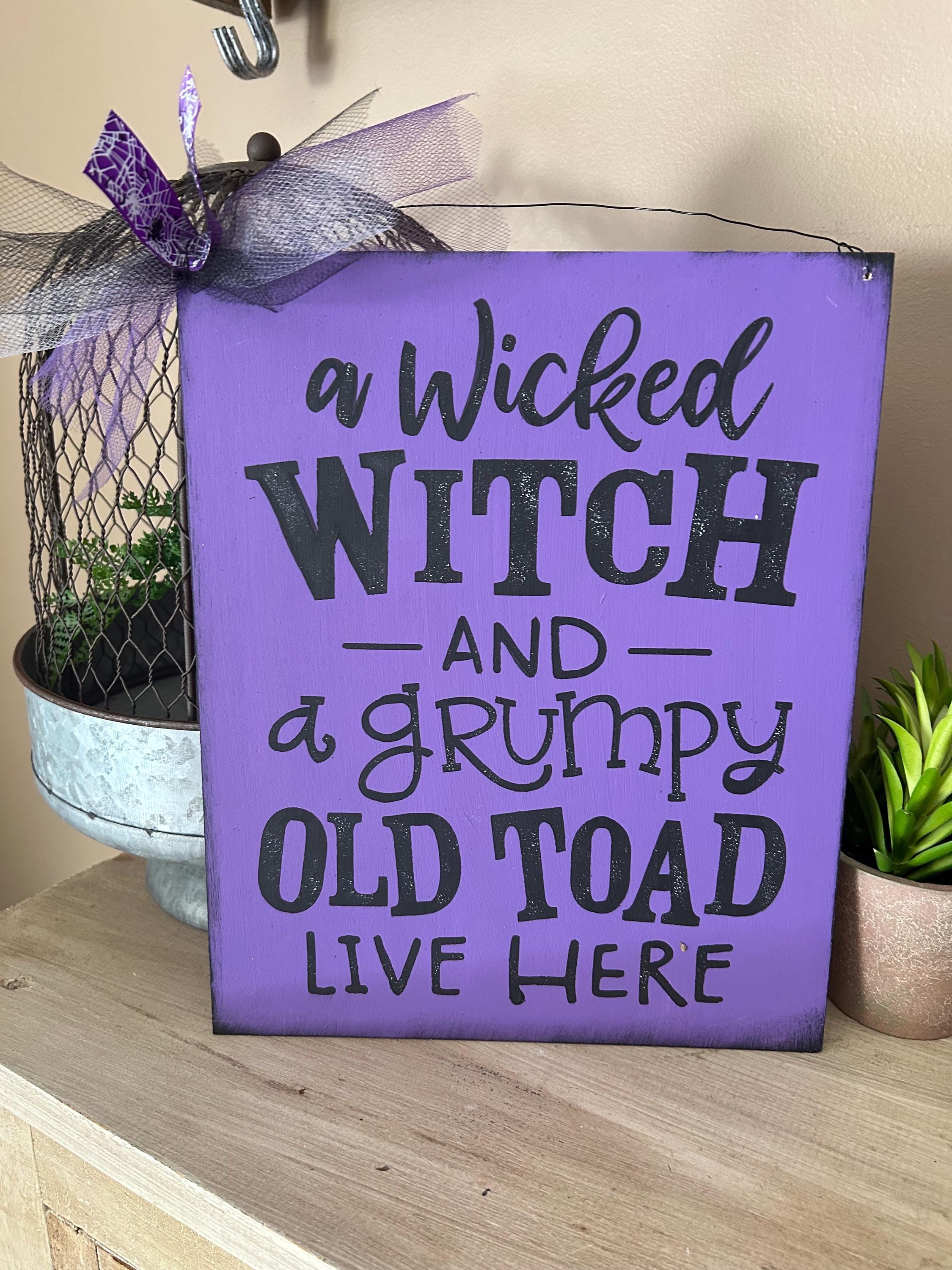 Halloween fall home decorations hanging wooden sign decor