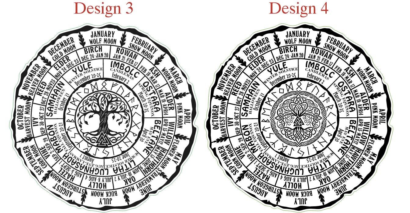 Wheel Of The Year Wood Sign, Celtic Tree of Life Calendar, Tree of Life, Pagan Calendar, Witchcraft, Wheel of Life, Witch Altar, Witch Decor
