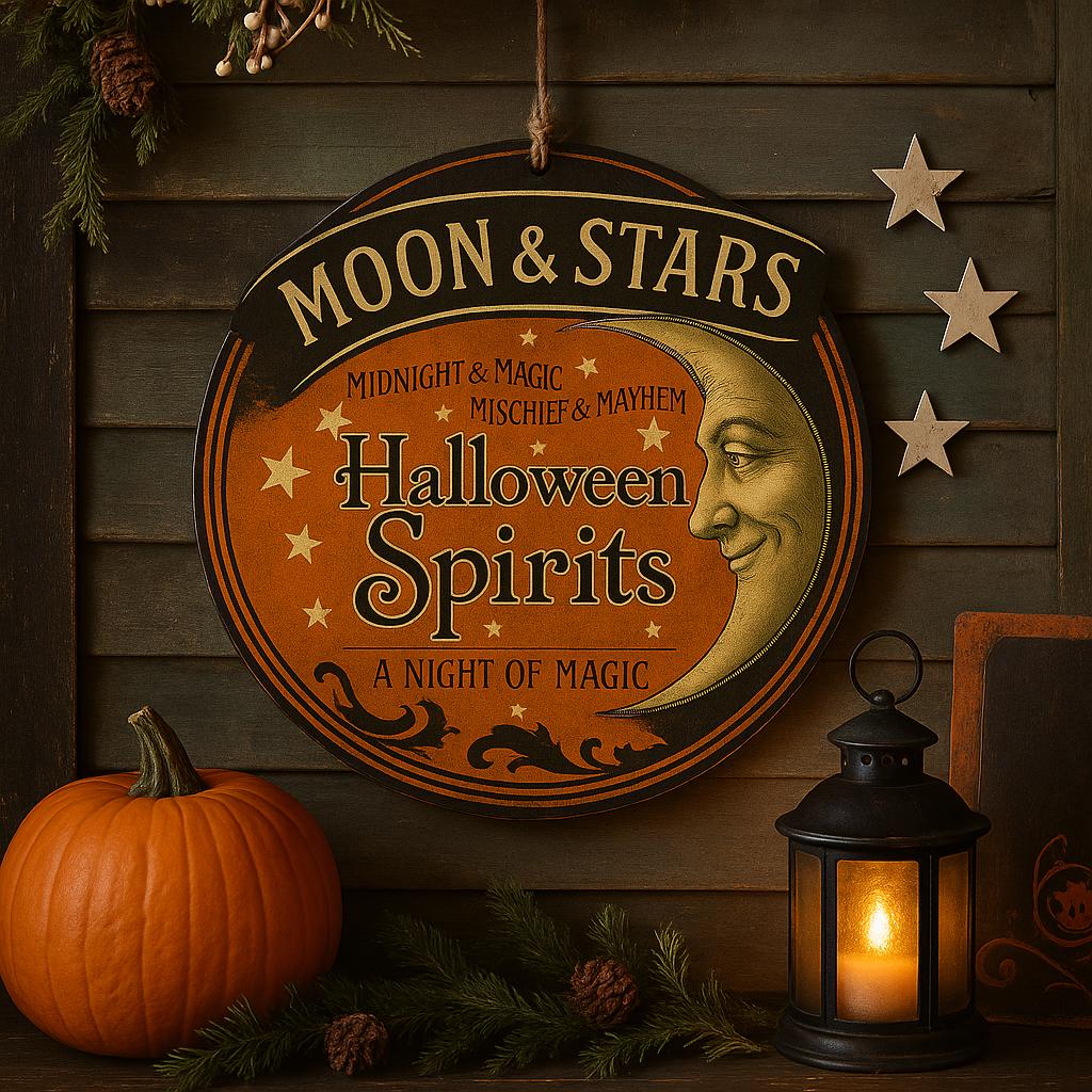 Vintage Halloween Witchy Porch Sign