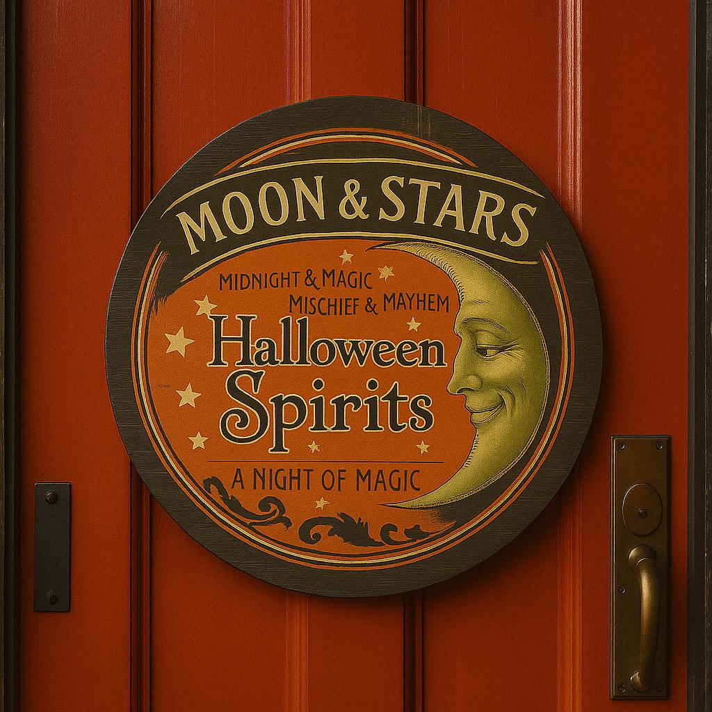 Vintage Halloween Witchy Porch Sign