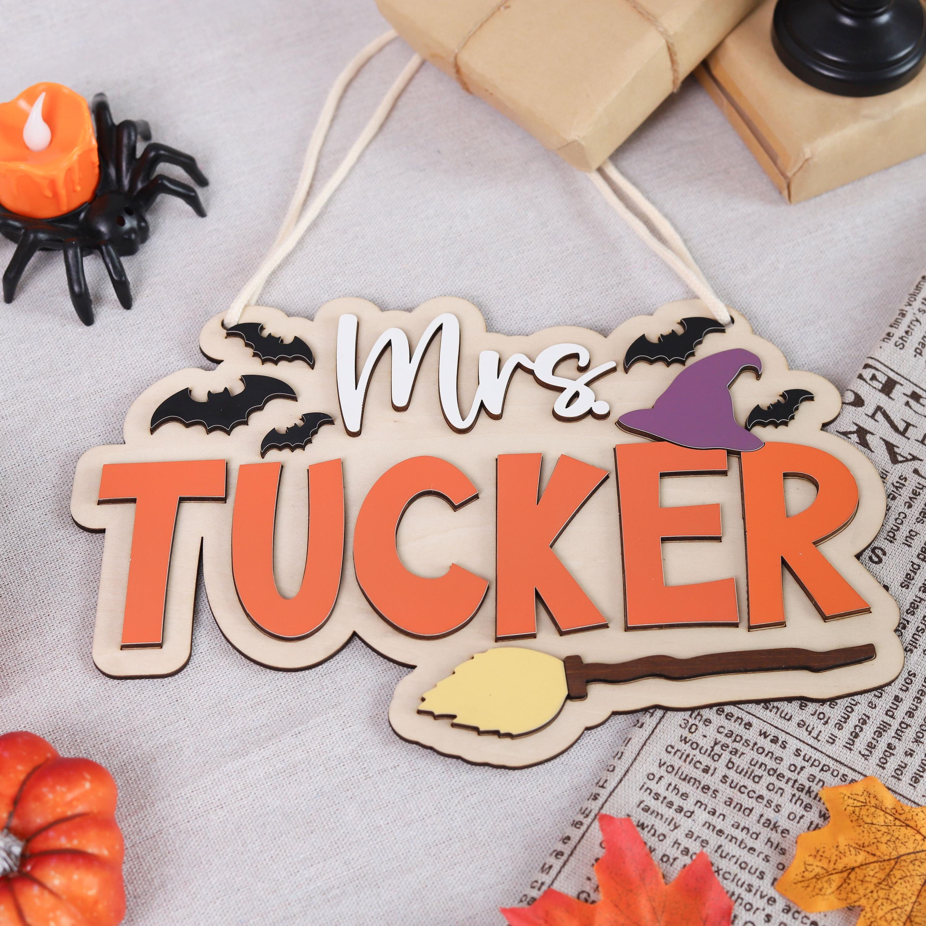 Personalized Halloween Name Sign
