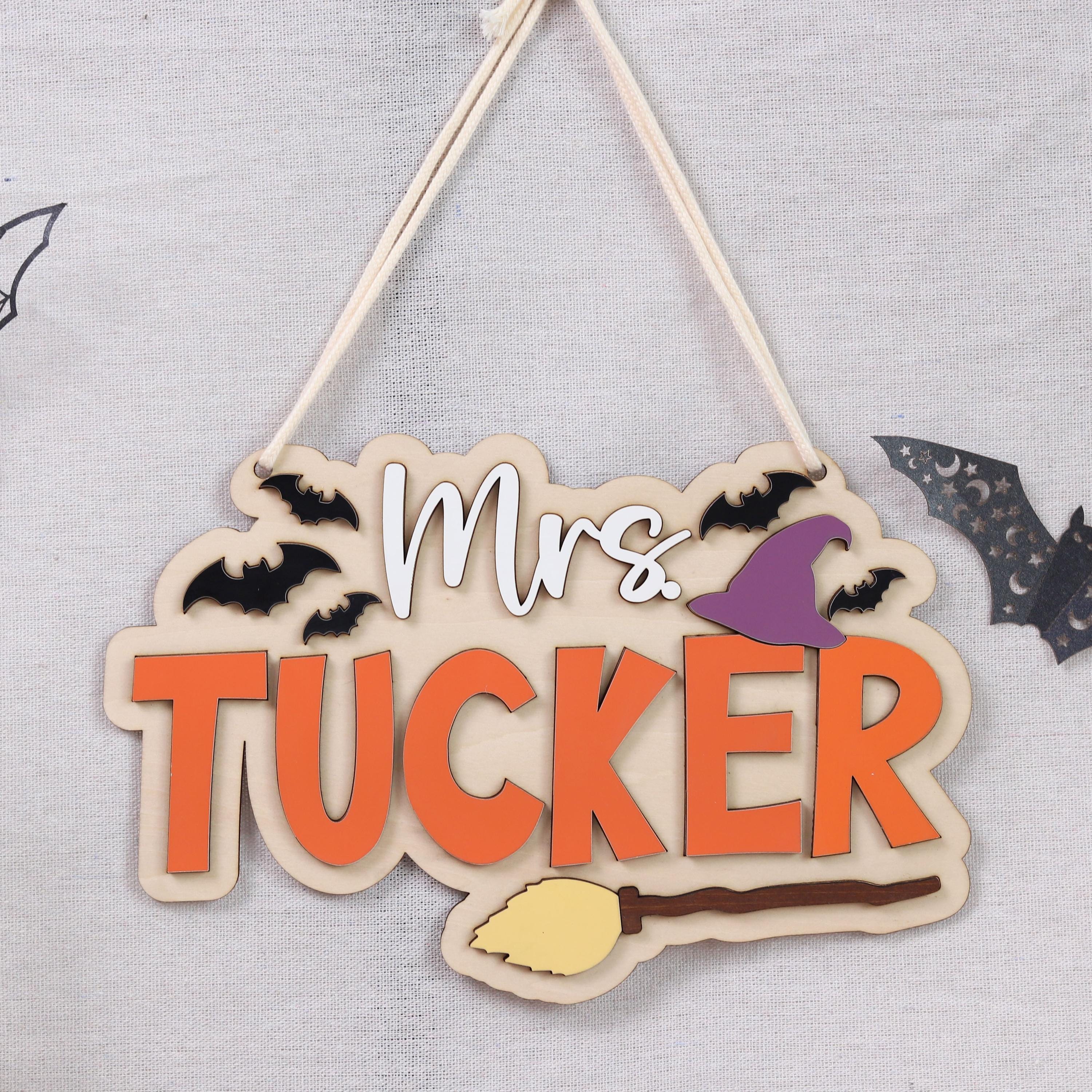Personalized Halloween Name Sign