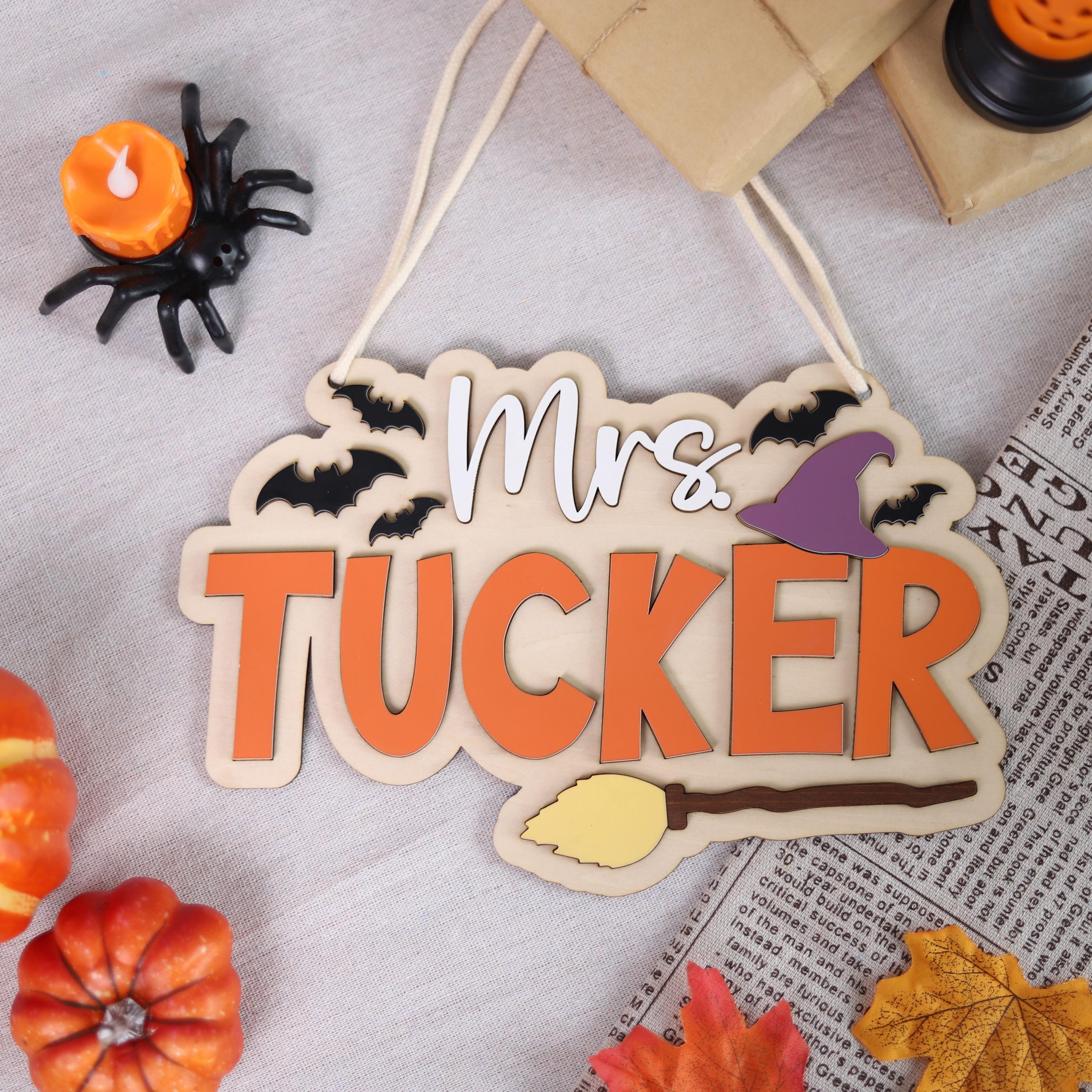 Personalized Halloween Name Sign