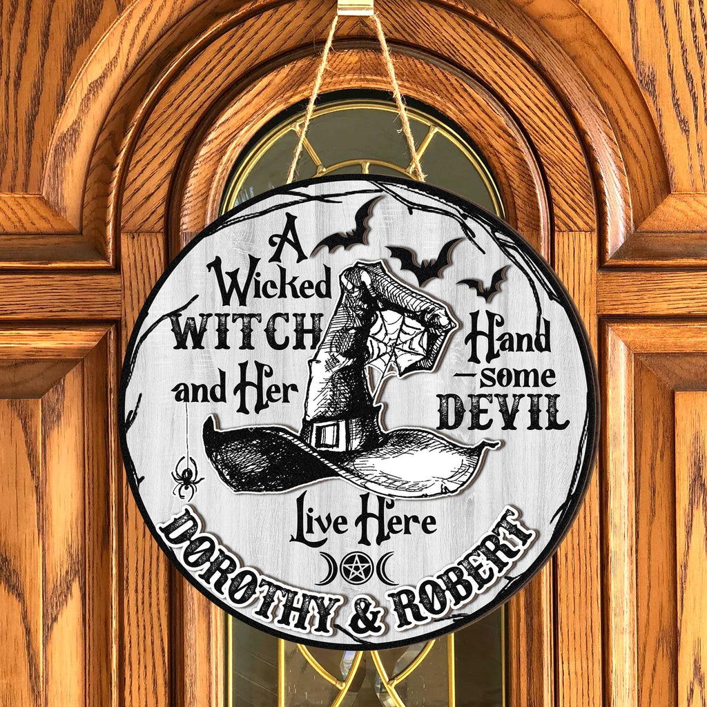 Wicked Witch & Handsome Devil Door Hanger