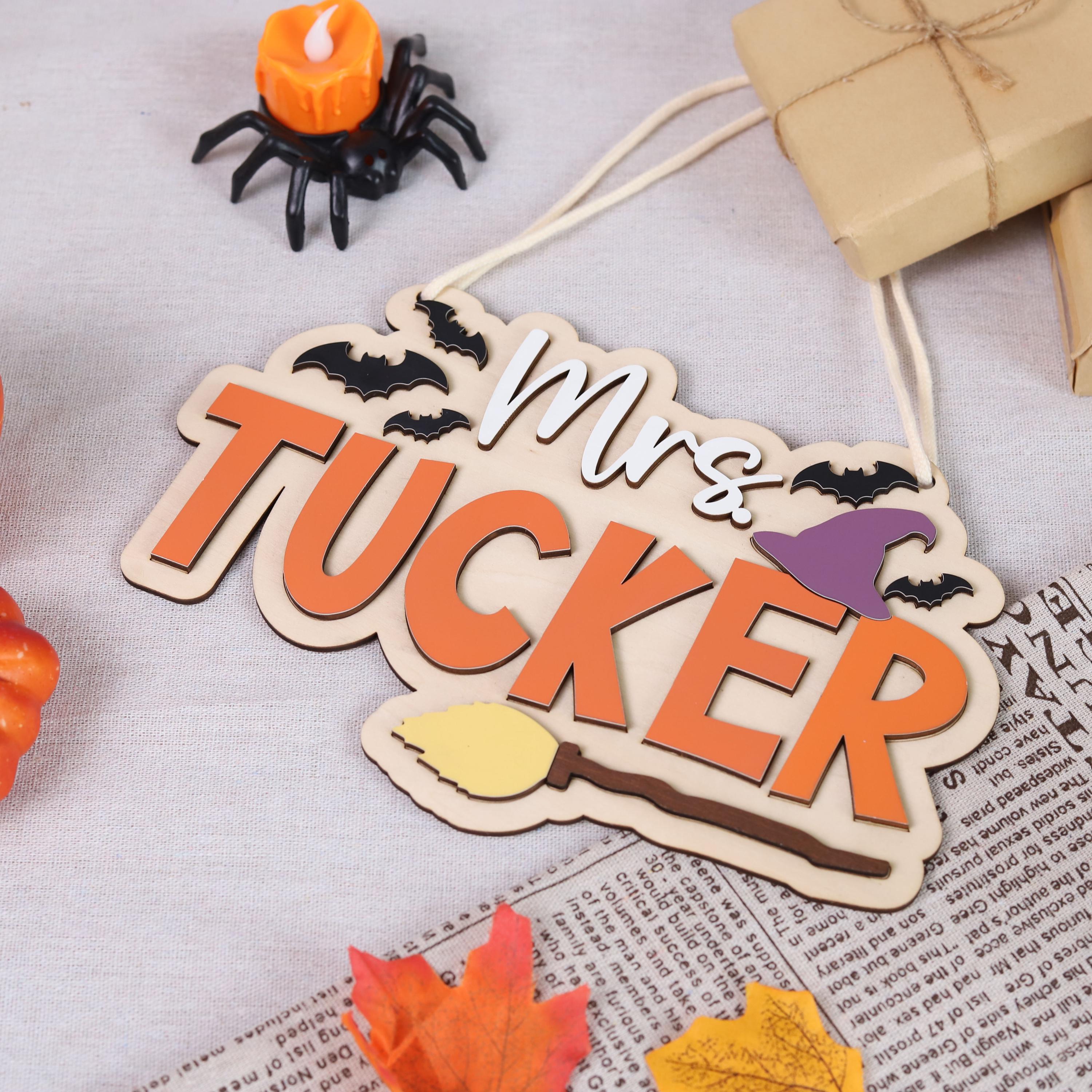 Personalized Halloween Name Sign