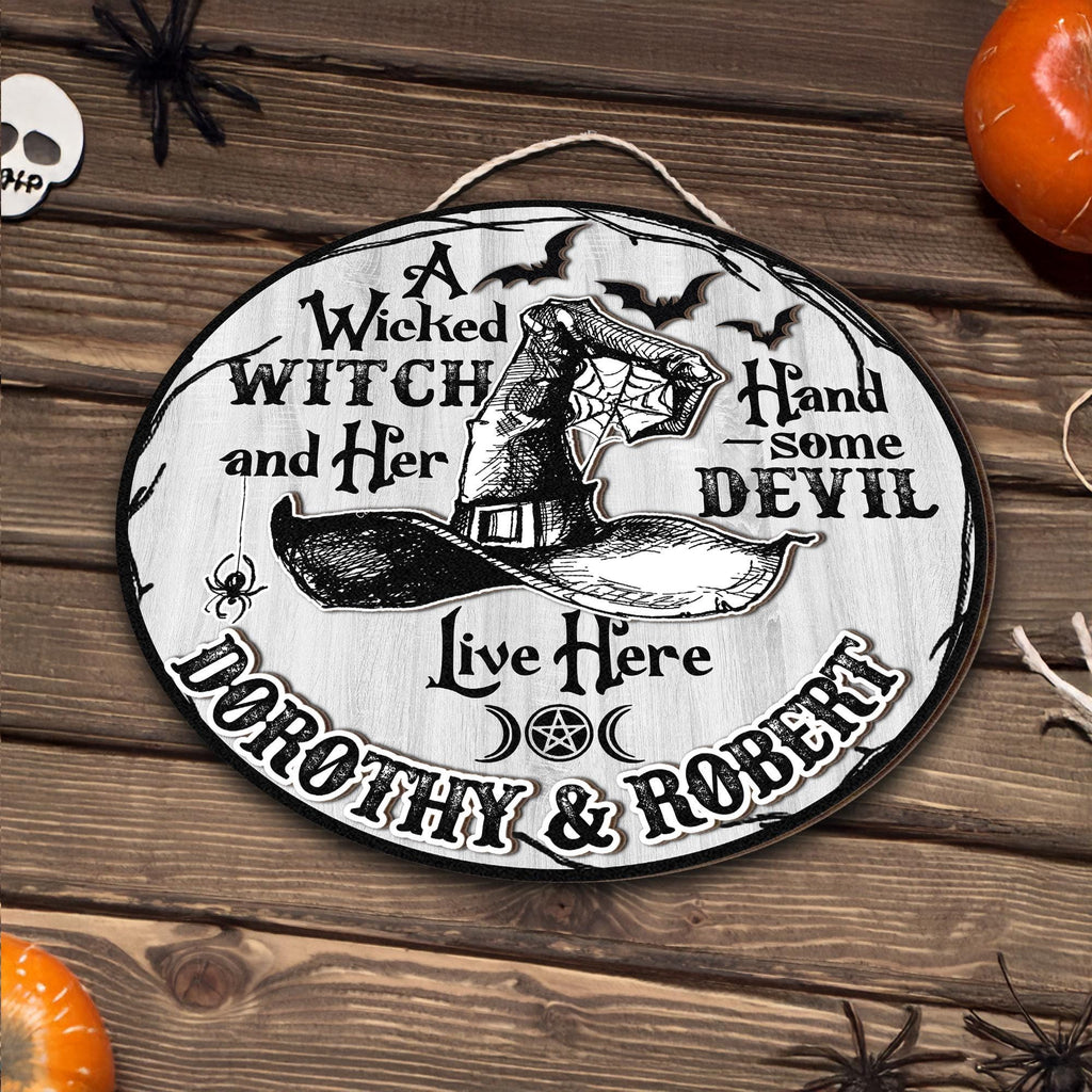 Wicked Witch & Handsome Devil Door Hanger