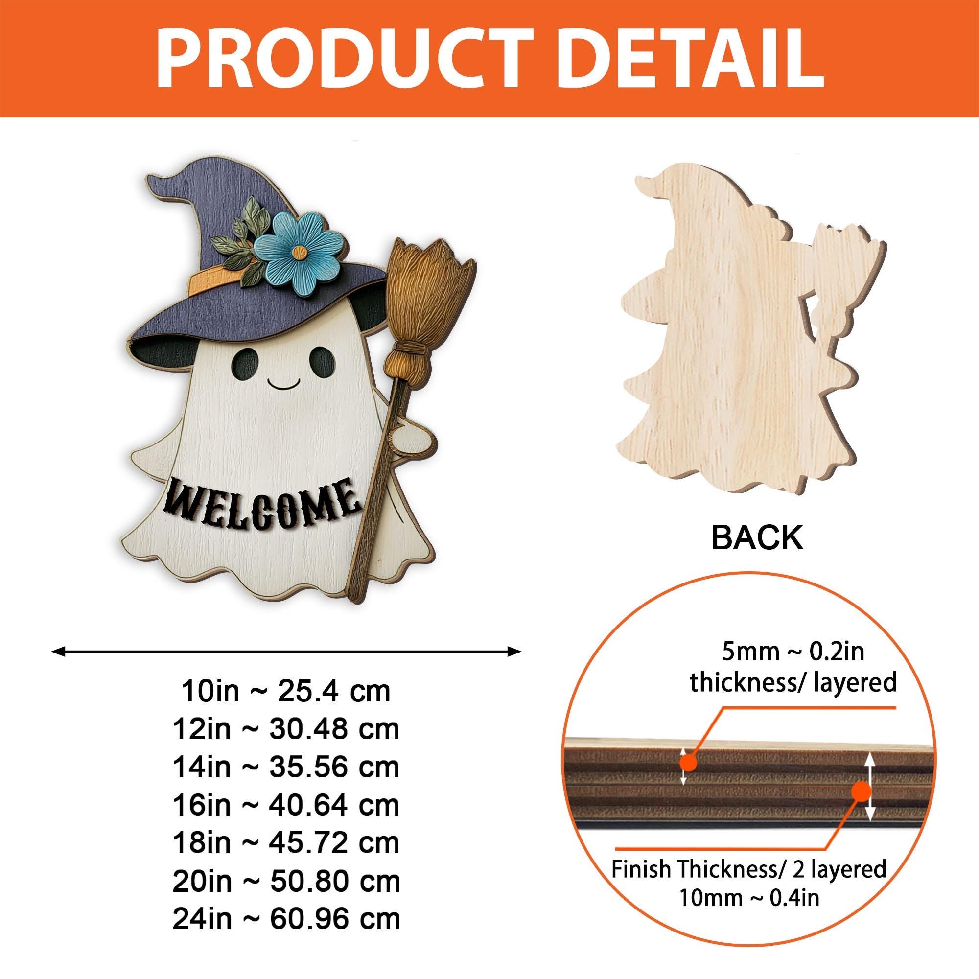Halloween Ghost Welcome Sign