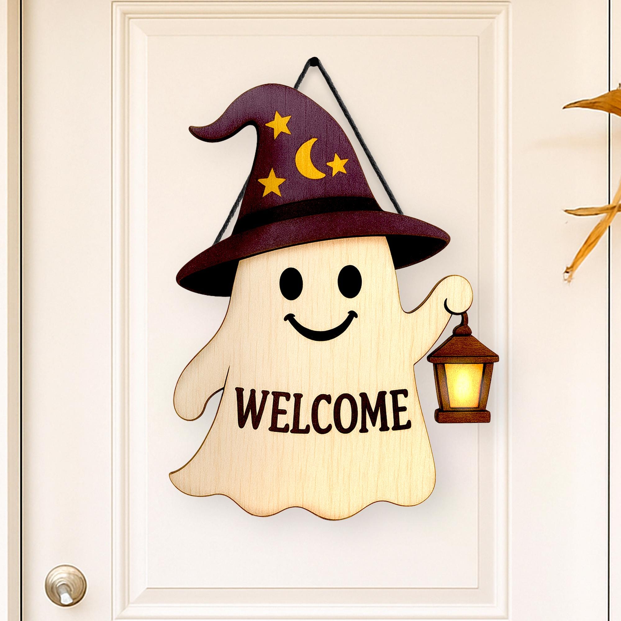 Halloween Ghost Welcome Sign