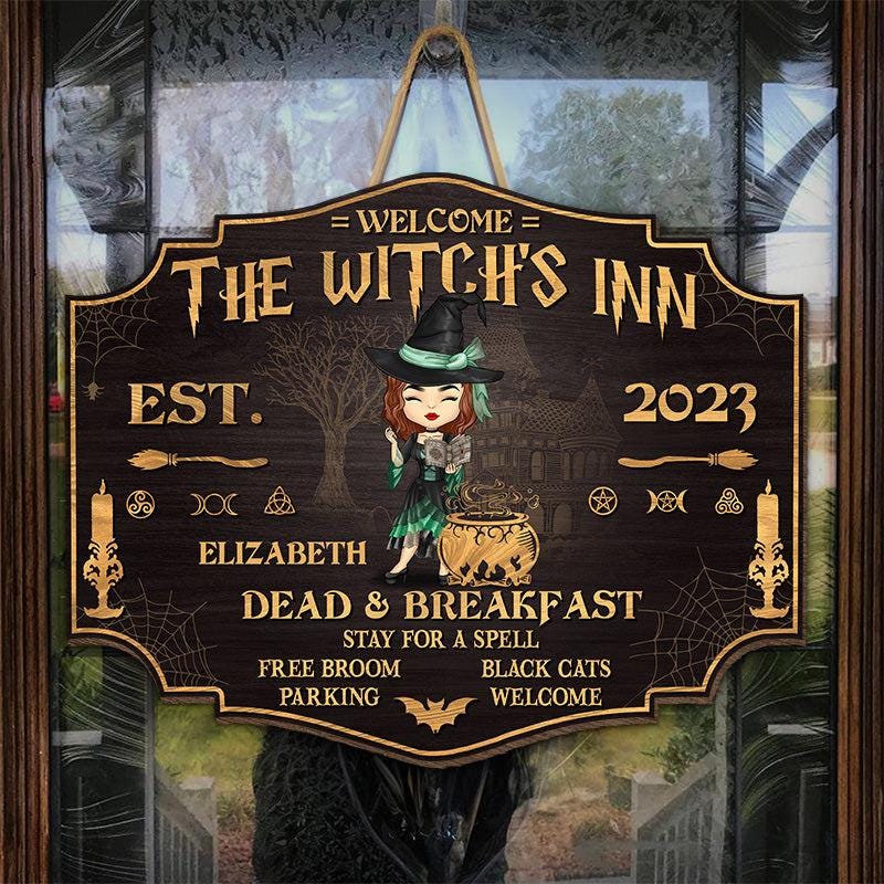 Spooky Halloween Witchy Salem Sign